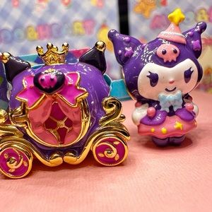 Handmade Sterling Silver Sanrio Hello Kitty Kuromi charm bead set carriage set